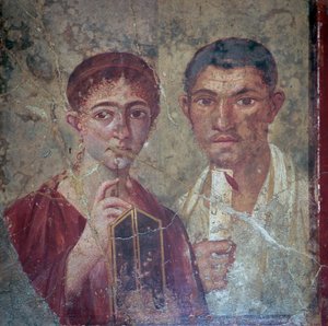 Portrait romain de Terentius Neo et sa femme, 1er siècle - Unbekannt