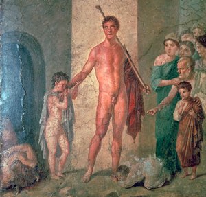 Peinture murale romaine de Thésée après avoir tué le Minotaure, 1er siècle - Unbekannt