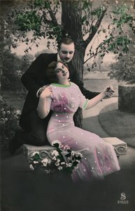 Carte postale romantique, vers 1910 - Unbekannt