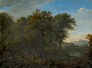 Paysage romantique avec figures - Unbekannt