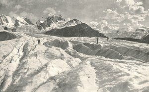 Glacier de Roseg près de Pontresina, Engadine, Suisse, 1895 - Unbekannt
