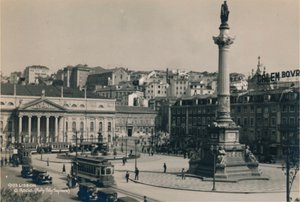 Place Rossio, Lisbonne, Portugal, 1936 - Unbekannt