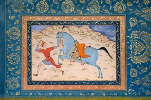 Cheval royal et coureur, 16ème-17ème siècle - Unbekannt