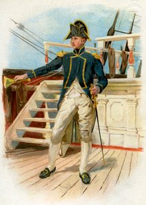 Capitaine de vaisseau de la Royal Navy, 18e siècle vers 1890-1893