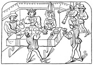 Banquet royal, 15ème siècle, 1910