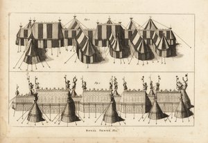 Tentes royales dressées pour la rencontre du roi Henri VIII et du roi François Ier de France près d