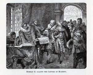 Rodolphe II accorde la Lettre de Majesté, 1882 - Unbekannt