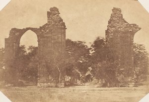 Ruines à Old Delhi, années 1850