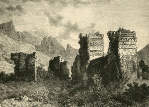 Ruines des anciens remparts de la ville, Antioche - Unbekannt