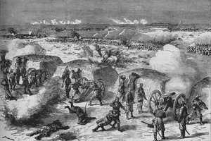 Attaque russe sur une redoute turque - Unbekannt