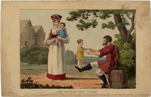 Famille paysanne russe, années 1810 - Unbekannt
