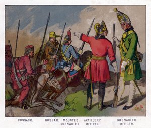 Soldats russes de 1760, 19e siècle - Unbekannt