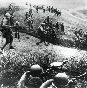 Troupes russes à la contre-attaque, région de Mozdok, Caucase du Nord, septembre 1942 - Unbekannt