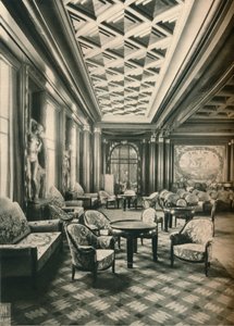 S. S Ile de France, Grand Salon, vers 1927