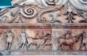 Scène de sacrifice sur l