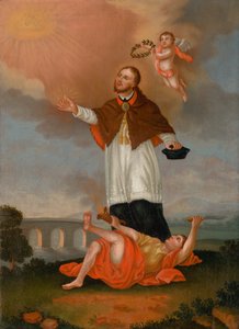Saint Jean de Népomucène glorifié par les anges - Unbekannt
