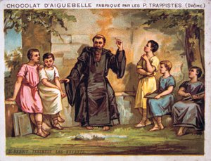 Saint Benoît instruisant les enfants, 19e siècle - Unbekannt