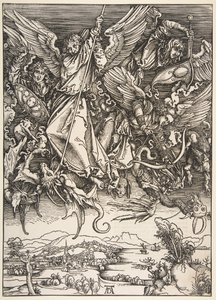 Saint Michel combattant le dragon, de l