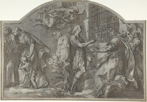 Saint Sébastien Exhorte les Prisonniers Chrétiens, 18ème siècle