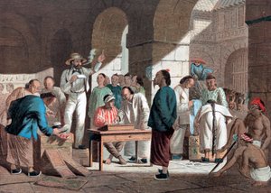 Vente de marchandises anglaises à Canton, 1858 - Unbekannt