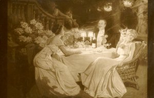 Salon 1910. Ludovic Alleaume Après le dîner, 1910 - Unbekannt