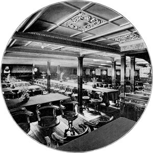 Salon du paquebot P&O SS India, 1901