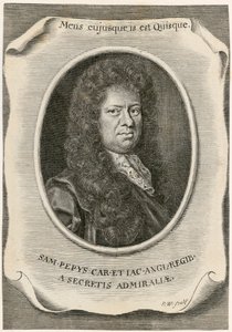 Samuel Pepys, greffier anglais des actes du Navy Board et diariste, 1666 - Unbekannt