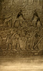 Saqqara - Peintures murales de la tombe de Ti, c1918-c1939