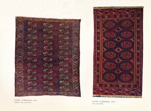 Tapis Saryk Turkoman, début du XVIIIe siècle et tapis Salor Turkoman, XVIIIe siècle - Unbekannt
