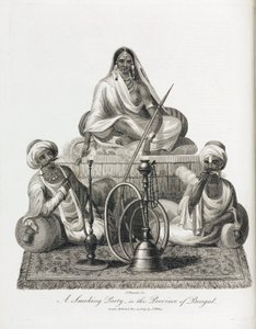 Scène de fumerie dans la province du Bengale (Inde) - Unbekannt