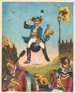 Scène des Aventures du baron de Münchhausen par Rudolph Erich Raspe, c1850 - Unbekannt