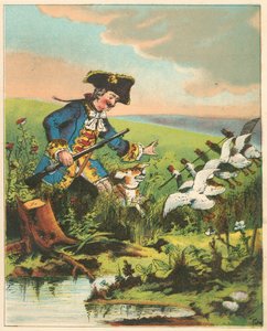 Scène des Aventures du baron de Münchhausen par Rudolph Erich Raspe