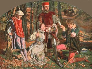 Scène de Les Deux Gentilshommes de Vérone, 1851, vers 1902