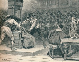 Scène à la Chambre des communes : le président contraint, 1629 - Unbekannt