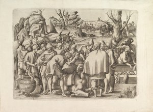 Recherche dans les bagages du frère de Joseph, vers 1545