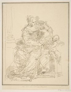 Femme assise avec un putto, 1775
