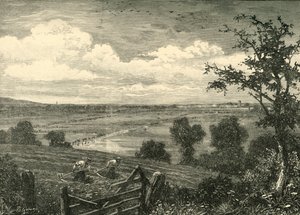 Sedgemoor, depuis Middlezoy, 1898 - Unbekannt