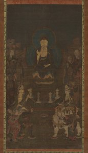 Shaka, Monju, Fugen et les Dix Grands Disciples Judai Deshi, 14e siècle - Unbekannt