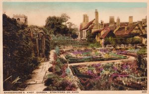 Le jardin noué de Shakespeare, Stratford-Upon-Avon, vers 1910