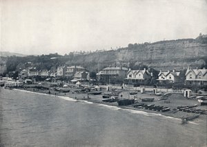 Shanklin - Vue de la plage et des hauteurs, 1895
