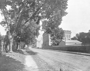 Sheffield Hall, Yale College, New Haven, Connecticut, USA, vers 1900