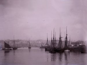 Navires dans le port de Plymouth dans le Devon - Unbekannt