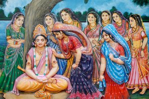 Shree Krishna prend la forme de Gauranga, Vrindavan, Inde - Unbekannt