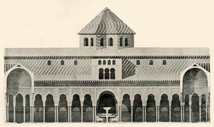 Élévation latérale de la Cour des Lions et Fontaine, 19e siècle, 1907 - Unbekannt