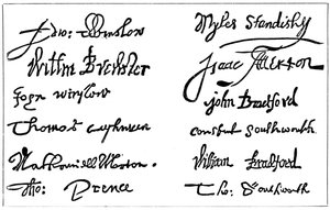 Signatures des pères pèlerins