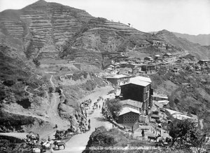 Village de Sinauli, avec les routes de l