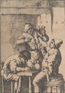 Chanteur debout entre deux fumeurs, 1610-85
