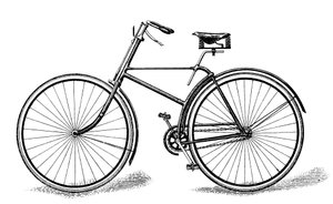 Bicyclette de sécurité spéciale des chanteurs, c1886 1890