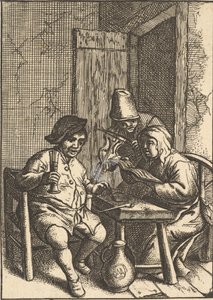 Couple chantant et violon, 1610-85 - Unbekannt