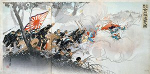Guerre sino-japonaise, 19e siècle. Estampe japonaise. Collection privée - Unbekannt